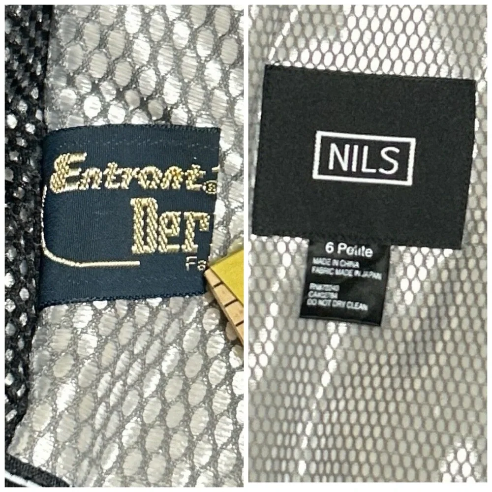 NILS Ski Jacket Womens Size 6P Black White Insulated Winter Snowboard Outdoors